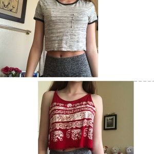 Lot of 2 Crop Tops Charlotte Russe